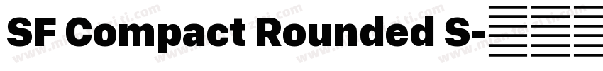 SF Compact Rounded S字体转换